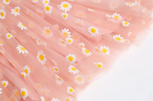 Stylish Baby Girl Peach Printed Frock – Comfortable and Cute Outfit - Image 5