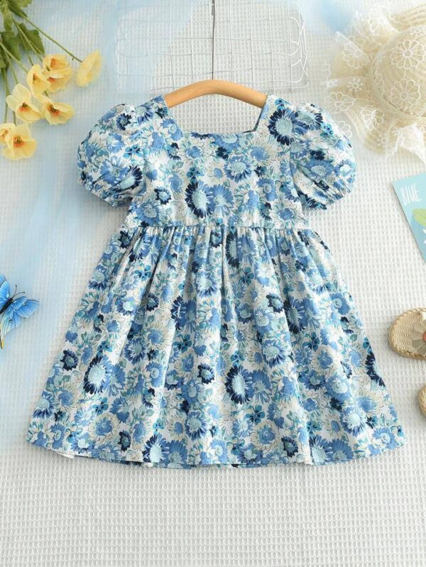 baby girl printed frock